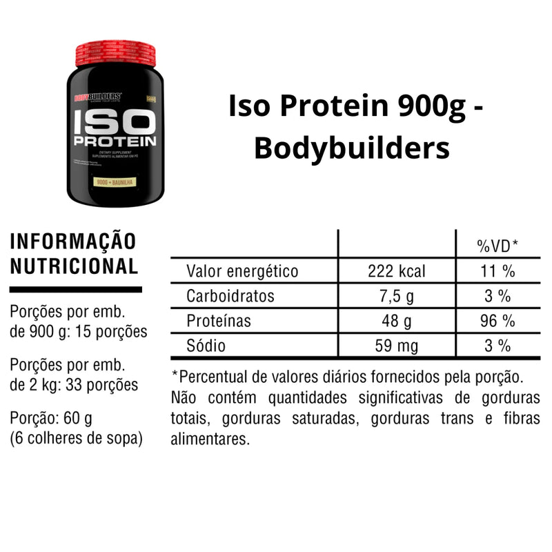 Whey Protein Iso 900g + 6 Six Lipo 60 cápsulas + Shakeira