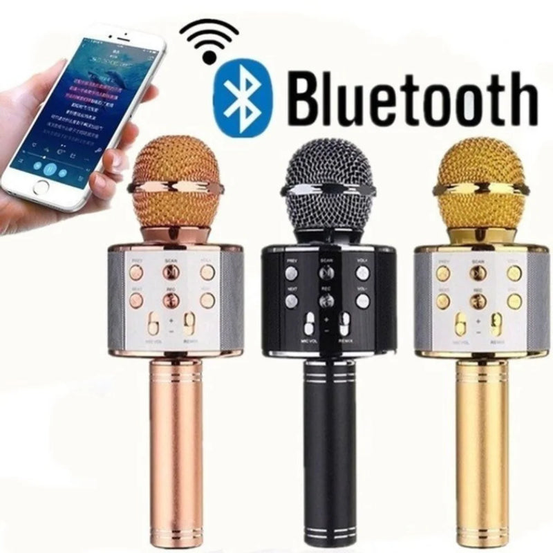 Microfone de Karaokê Bluetooth