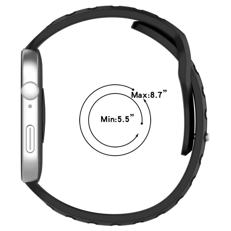 Pulseira de silicone para smartwatch