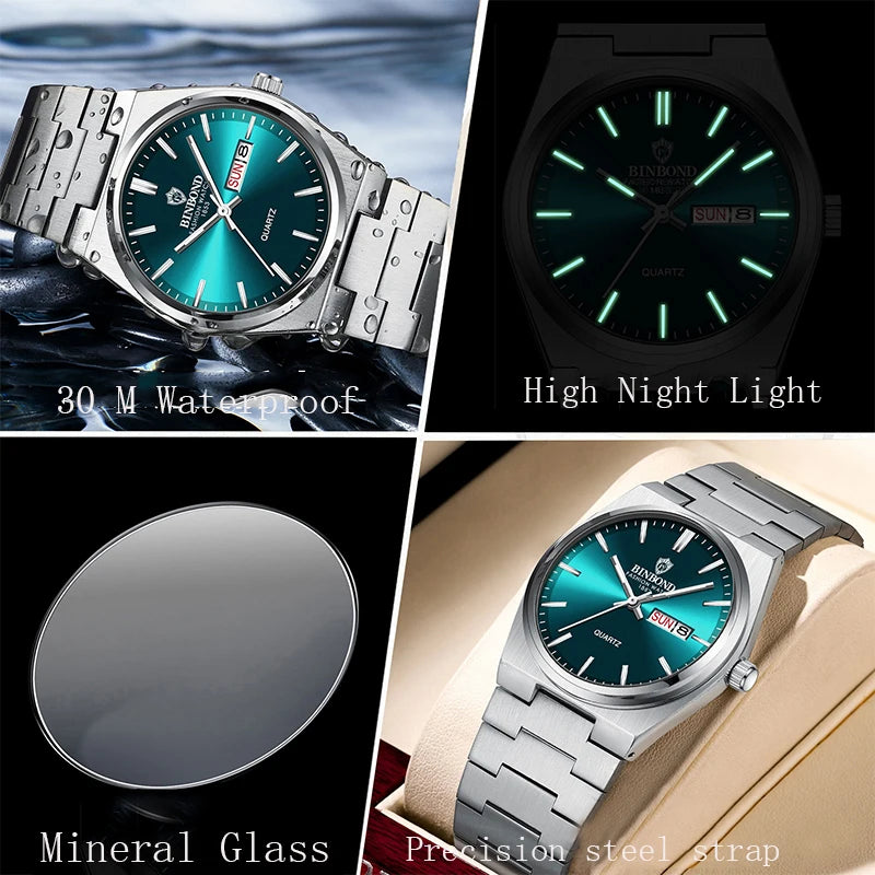 Relógio BINBOND Luxury Men