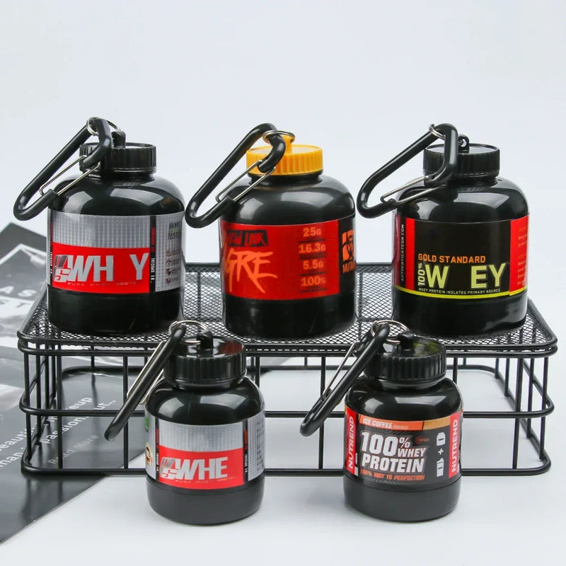Garrafa de Whey Protein com Chaveiro