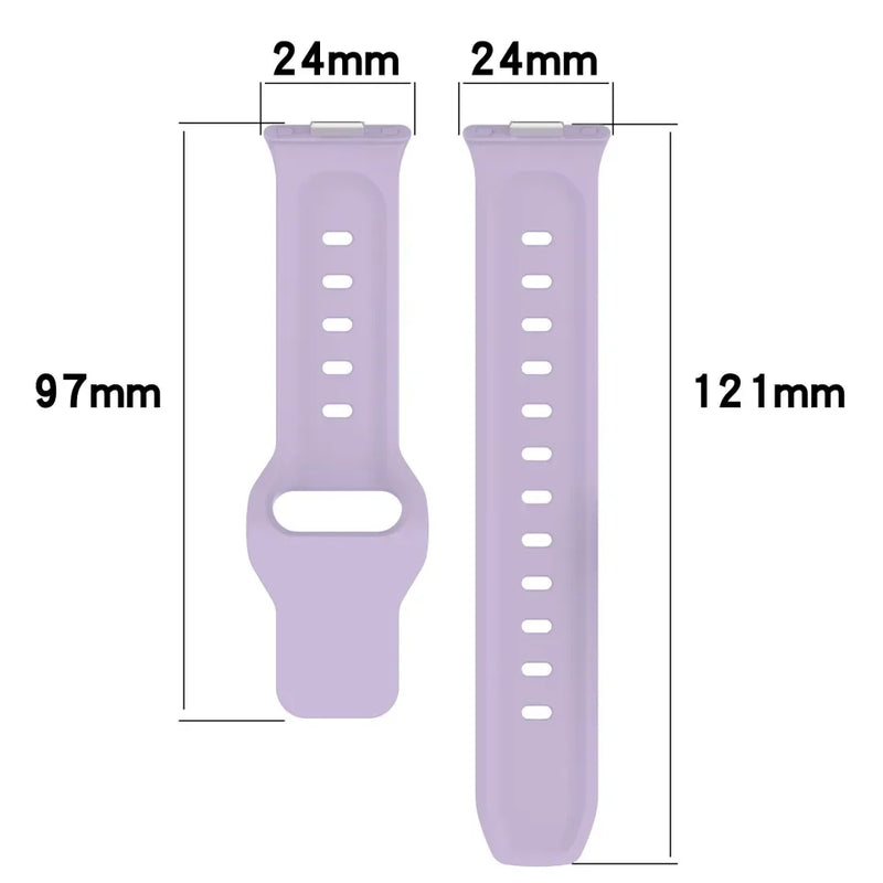 Pulseira de silicone para smartwatch
