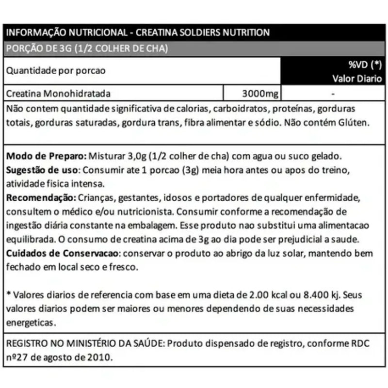 Creatina Monohidratada Importada - 150g