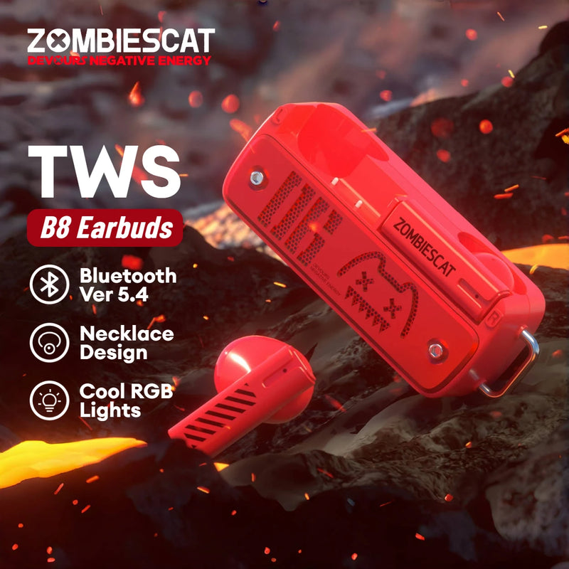 Fone de Ouvido Bluetooth Zombies Cat B8